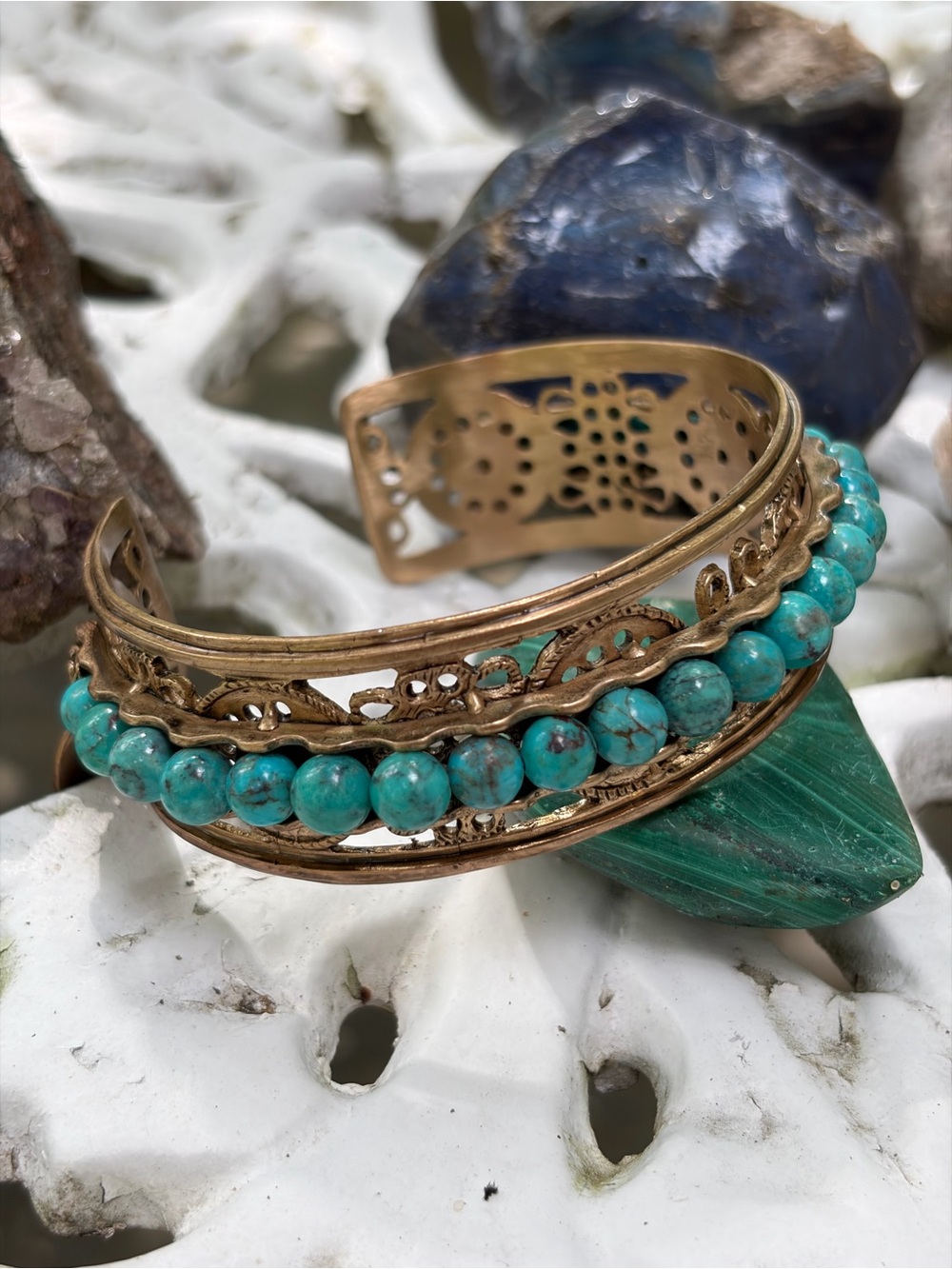 HSN Muse by Gypsy Turquoise bracelet - Width is 3 inches. Brand new.